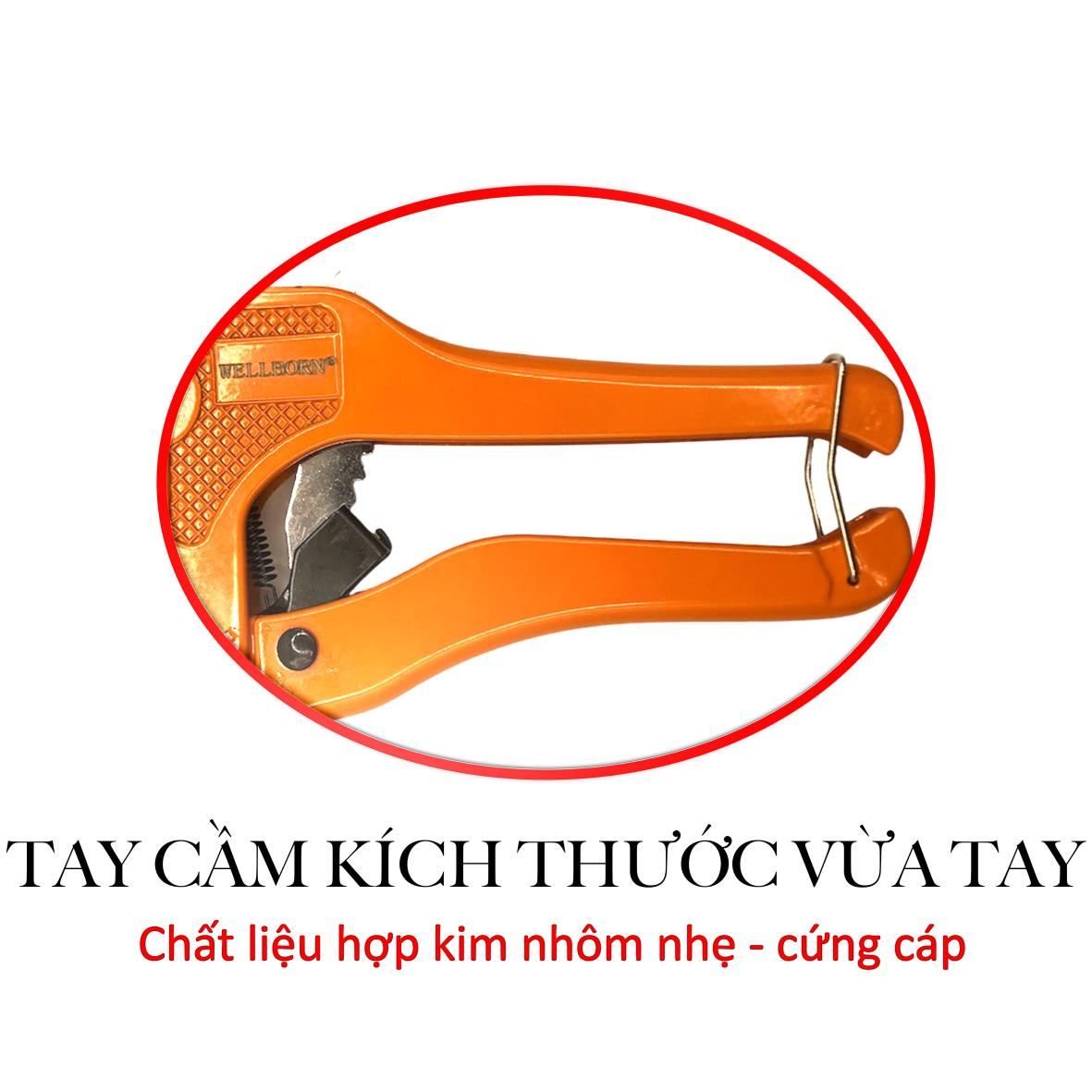 Dao cắt ống nhựa, Kìm cắt ống nhựa - Cắt được các loại ống nhưa mềm cứng khác nhau - Cắt kích thước ống tối đa 42mm - Cắt nhựa PVC - Nhựa PE - Plastic - Cầm chắc tay - Mẫu mã đẹp