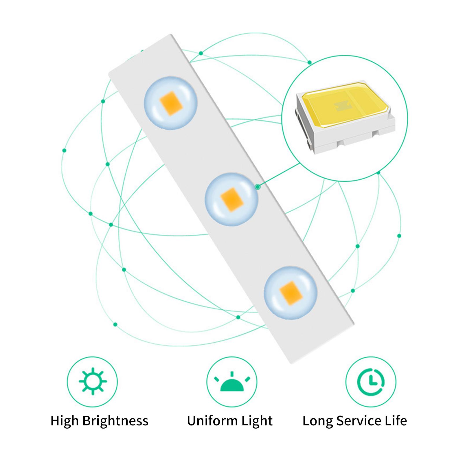 Đèn Gương Trang Điểm Led 42Leds Điều Khiển Cảm Ứng Có Thể Điều Chỉnh Độ Sáng Cáp Sạc Usb