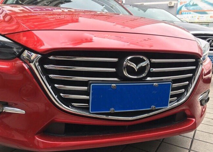 Ốp trang trí mặt Ca Lăng, Calang dưới cho xe Mazda 3 2015-2019