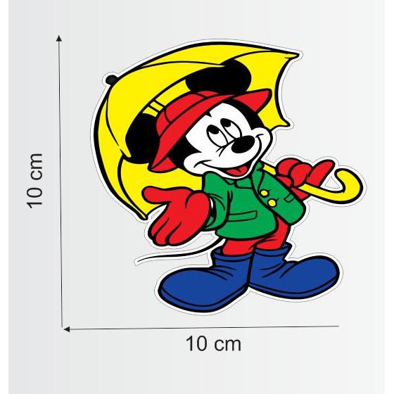 Decan dán xe chuột mickey dán trang trí bàn học, xe 4 chỗ, 7 chỗ, xe khách, xe tải, decal xe sắc nét