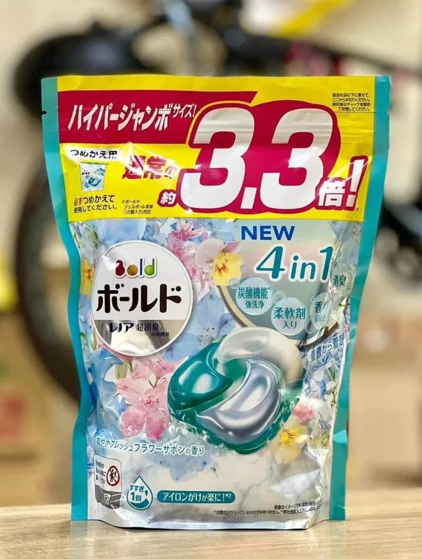 Túi 54 Viên Giặt Xả 3D Gel Ball Nội Địa Nhật Bản