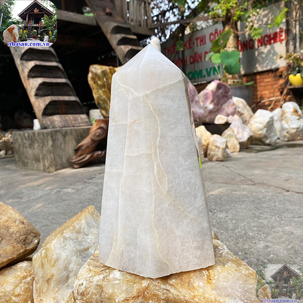 Trụ lục giác thạch anh trắng-4.8kg -T617