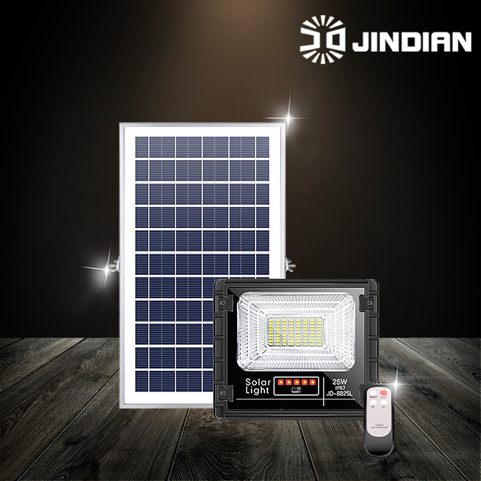 [JINDIAN] Đèn pha năng lượng mặt trời 25W JD-8525L - Chính hãng [Bảo hành 02 năm]