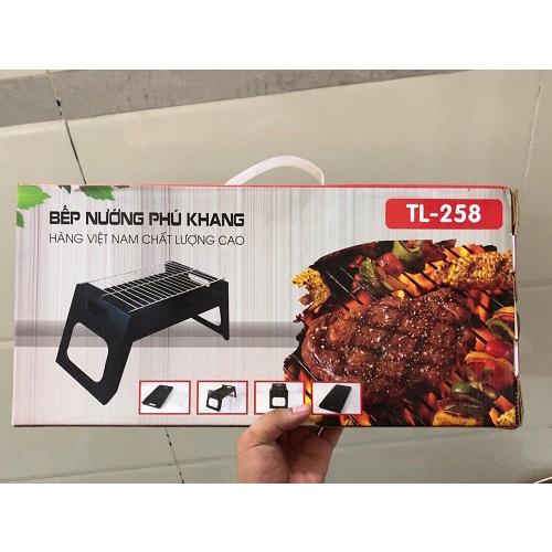 Bếp Nướng Than Hoa Hình Chữ Nhật Tặng Kèm Vỉ Nướng