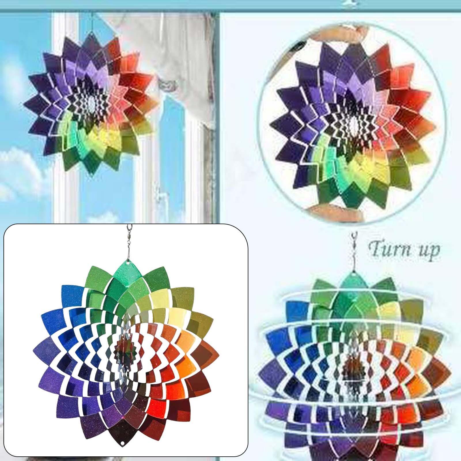 2x Stainless Wind Indoor/Outdoor Garden Balcony Ornaments