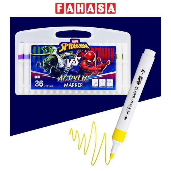 Bộ 36 Bút Màu Acrylic Marker Spiderman - iiGEN IG990015