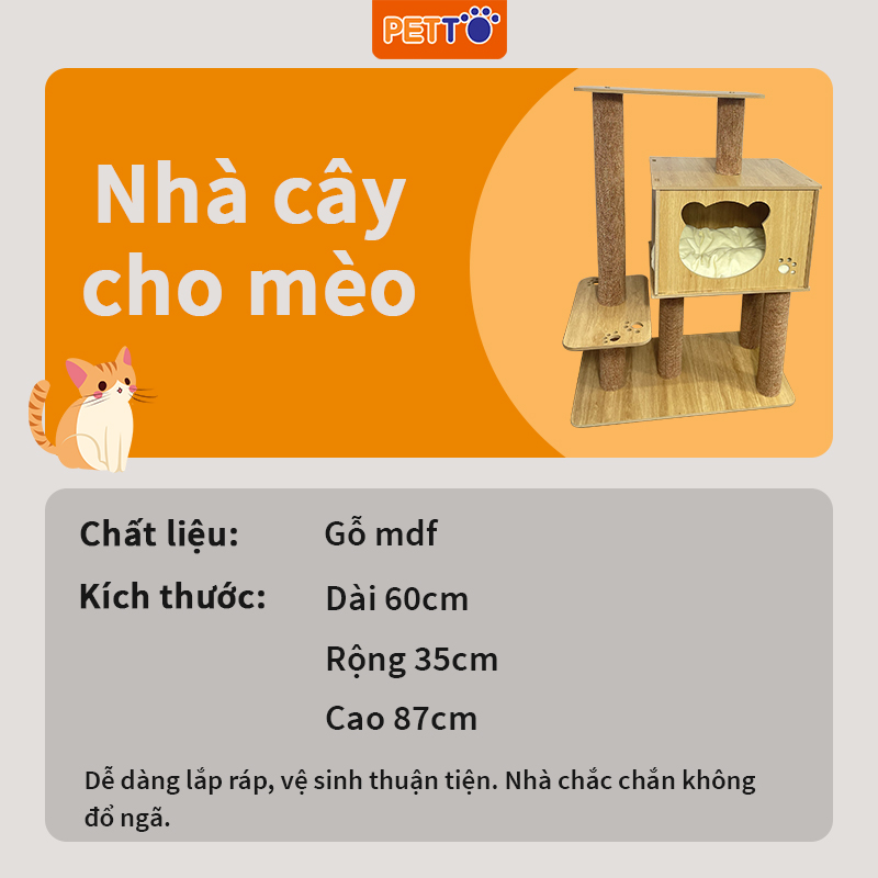 Nhà cây cho mèo Độc Đáo CT016