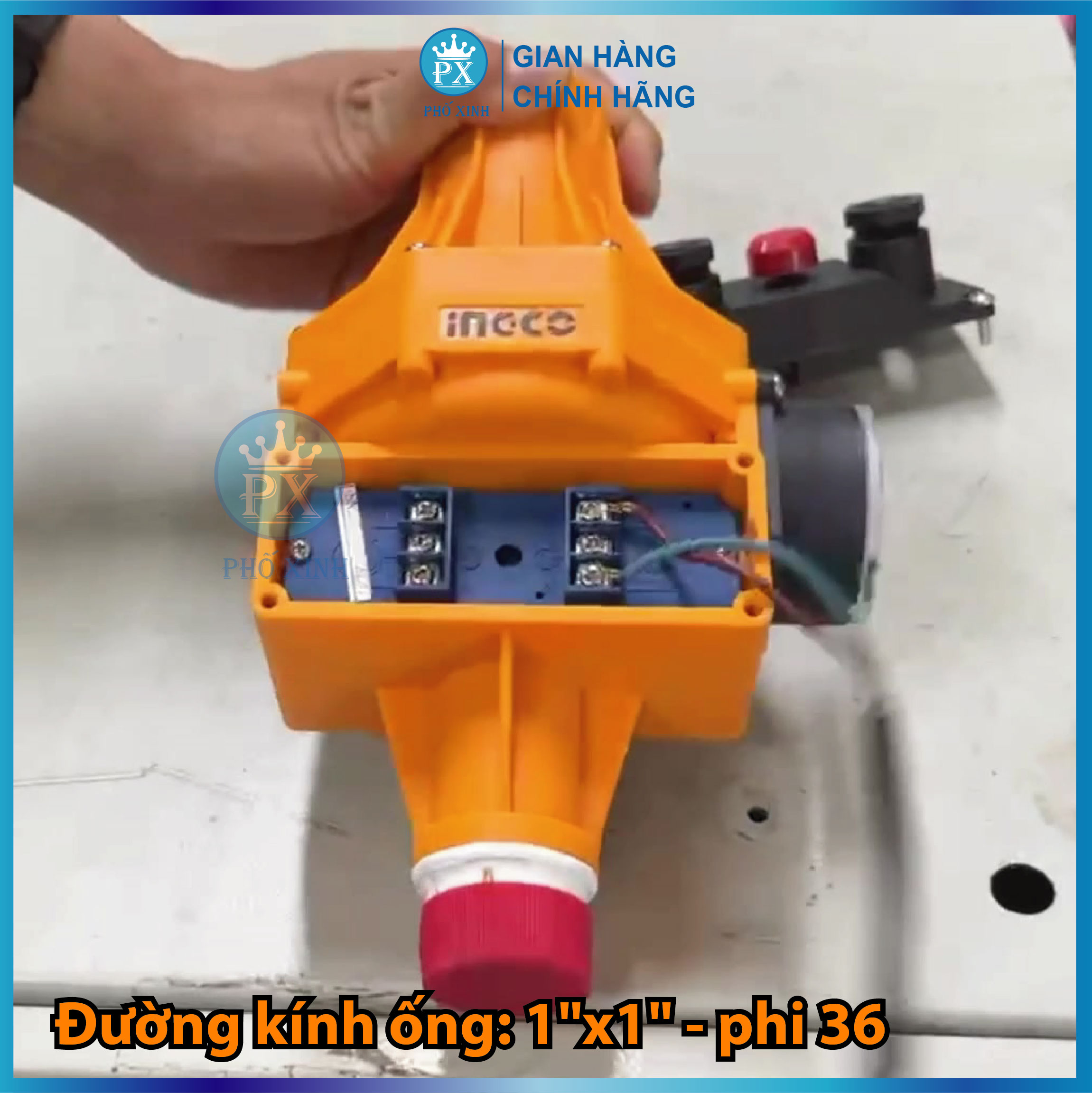 Rờ le tự động bơm nước bằng áp suất INGCO WAPS002 | Máy rờ le bơm nước
