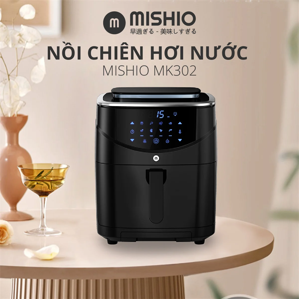 Nồi chiên không dầu cao cấp Mishio - Hàng chính hãng