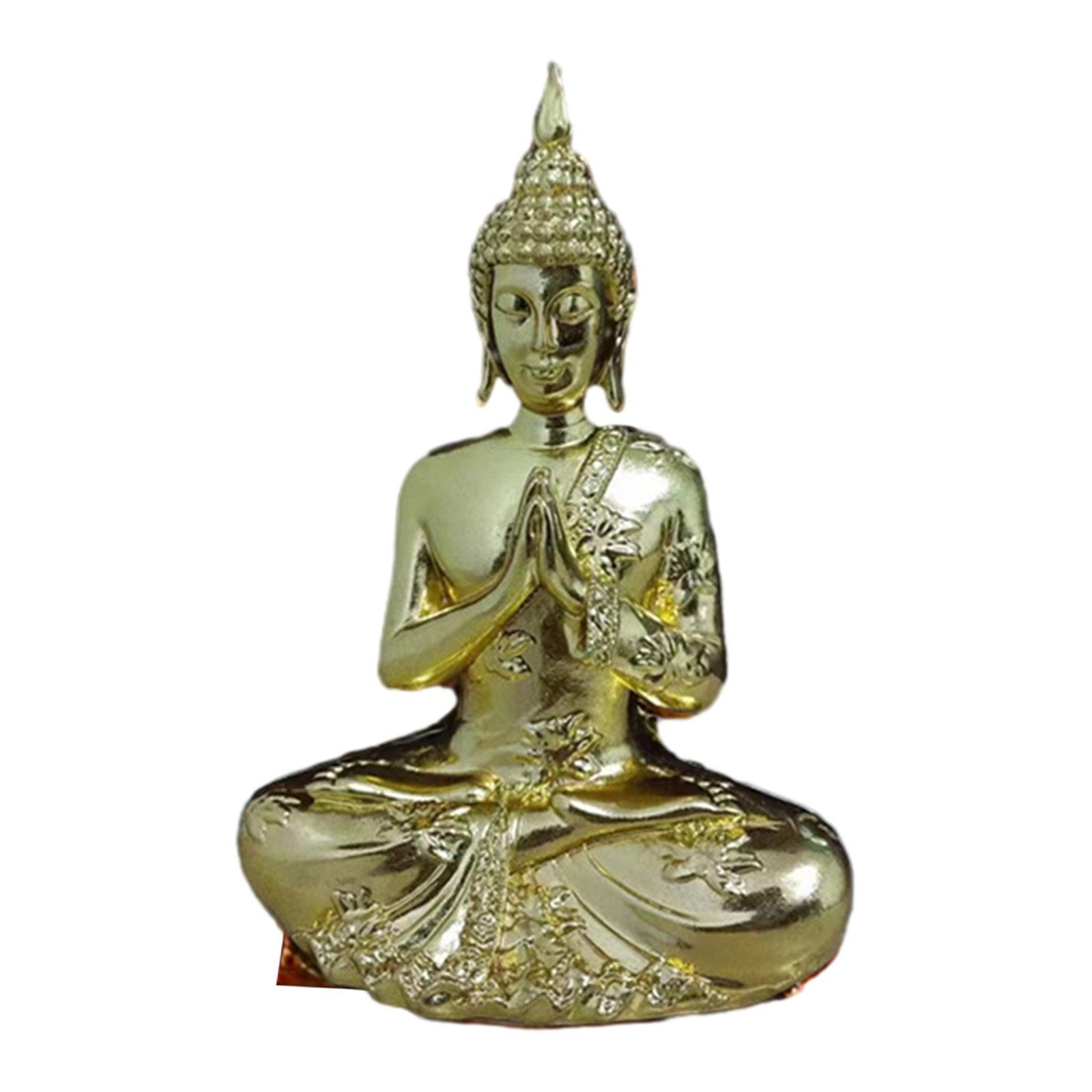 Buddha Statue Resin Buddha Figurine Resin Sculpture for Home Office Tabletop