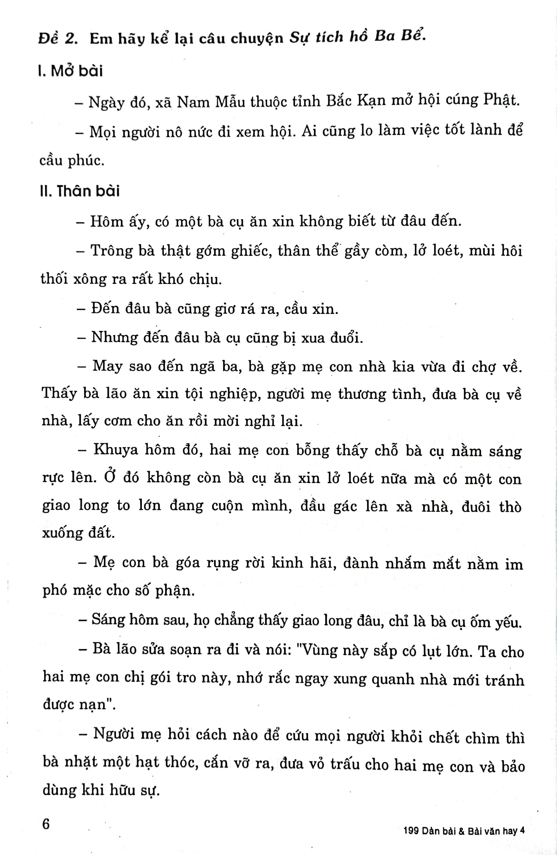 199 Dàn Bài Và Bài Văn Hay 4
