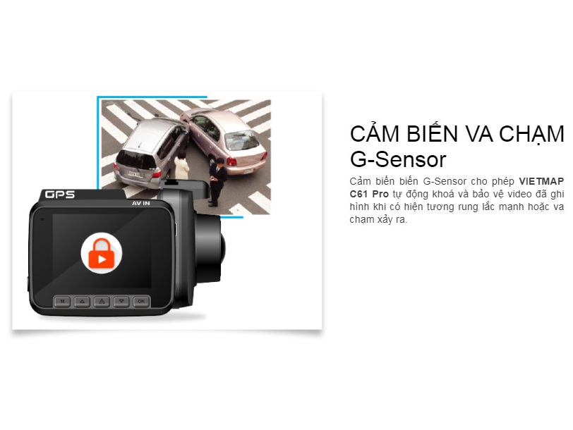 Camera hành trình C61 Pro (bản 2021)- G.P.S Wifi 4K + thẻ nhớ 32GB bền đẹp giá tốt chất lượng