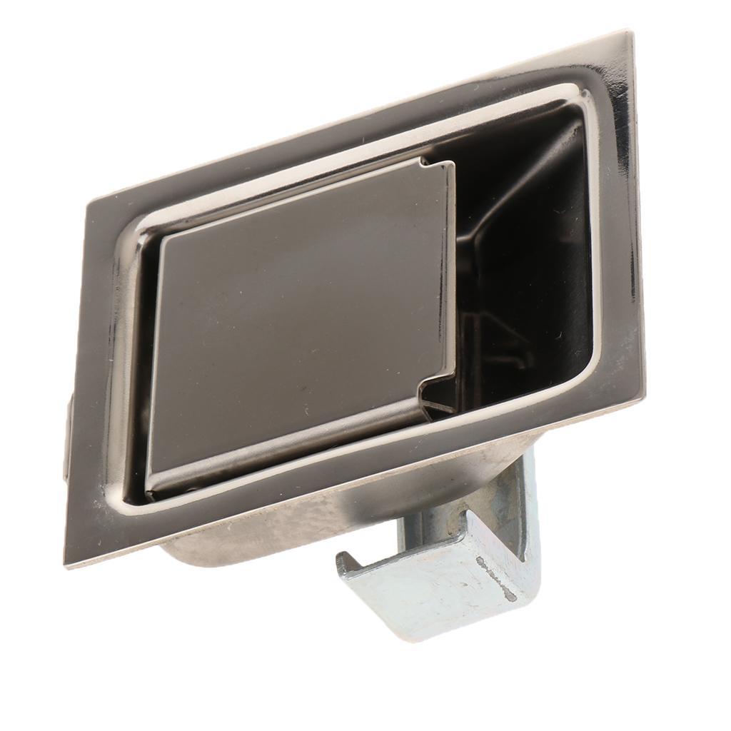 2x Camper Trailer Paddle Entry Door Cabinet Flat Lock Pull Square Lock Latch