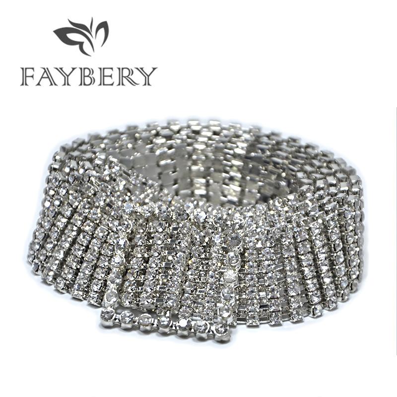 Thời Trang Cao Cấp Đá Nhân Nữ Cho Phụ Nữ Skinny Tinh Thể Kim Cương Dây Màu Cho ĐẦM DỰ TIỆC Bling Ren