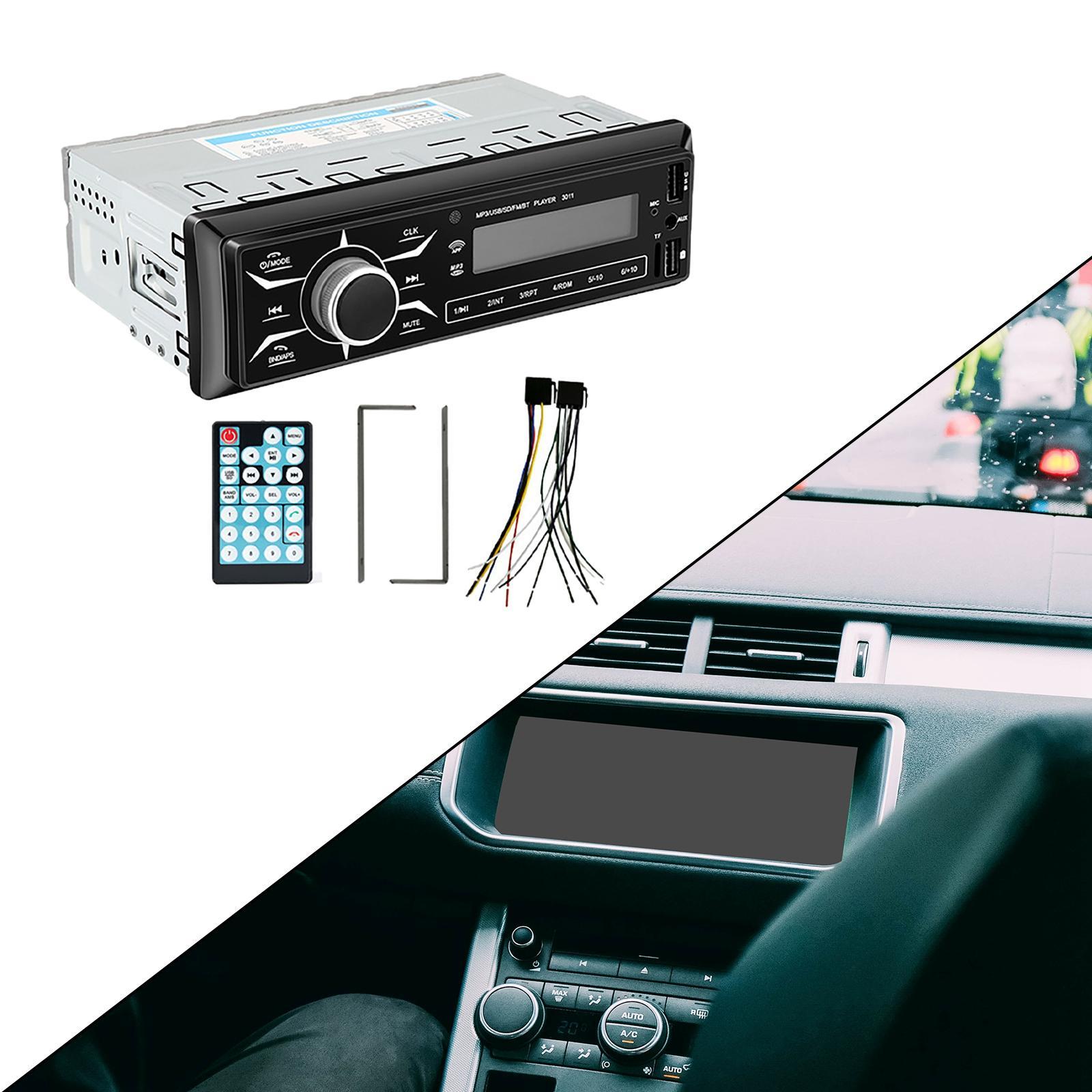 Car MP3 Player with Remote Control Universal Voice Assistant USB Drive for Truck