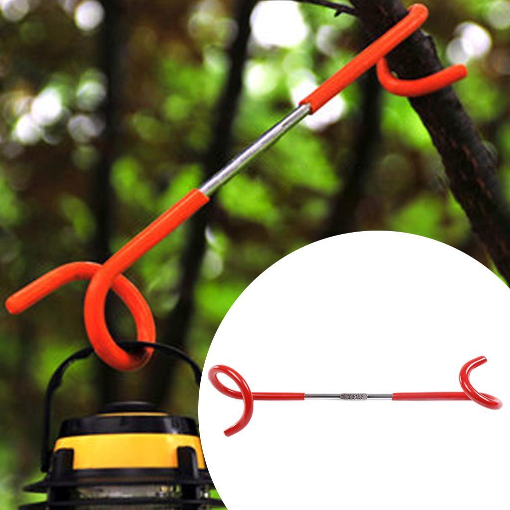 Camping Lantern Hanger Hook Tent Pole Tree Branch Bag Utensil Holder