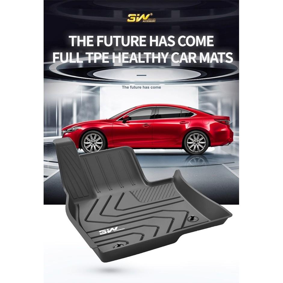 Thảm lót sàn MAZDA 3 2020- đến nay nhãn hiệu Macsim 3W - chất liệu nhựa TPE đúc khuôn cao cấp - màu đen