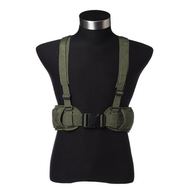 Chiến Thuật Đai Quân Sự Chiến Đấu Molle Thắt Lưng Nam Săn Tiện Lợi Xòe Mềm Mại Đệm Có Thể Điều Chỉnh 1000d Nylon