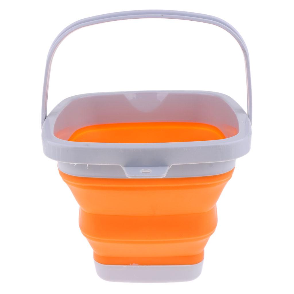 SILICONE PLASTIC FOLDING COLLAPSIBLE BUCKET FOR KITCHEN CAMPING GARDEN