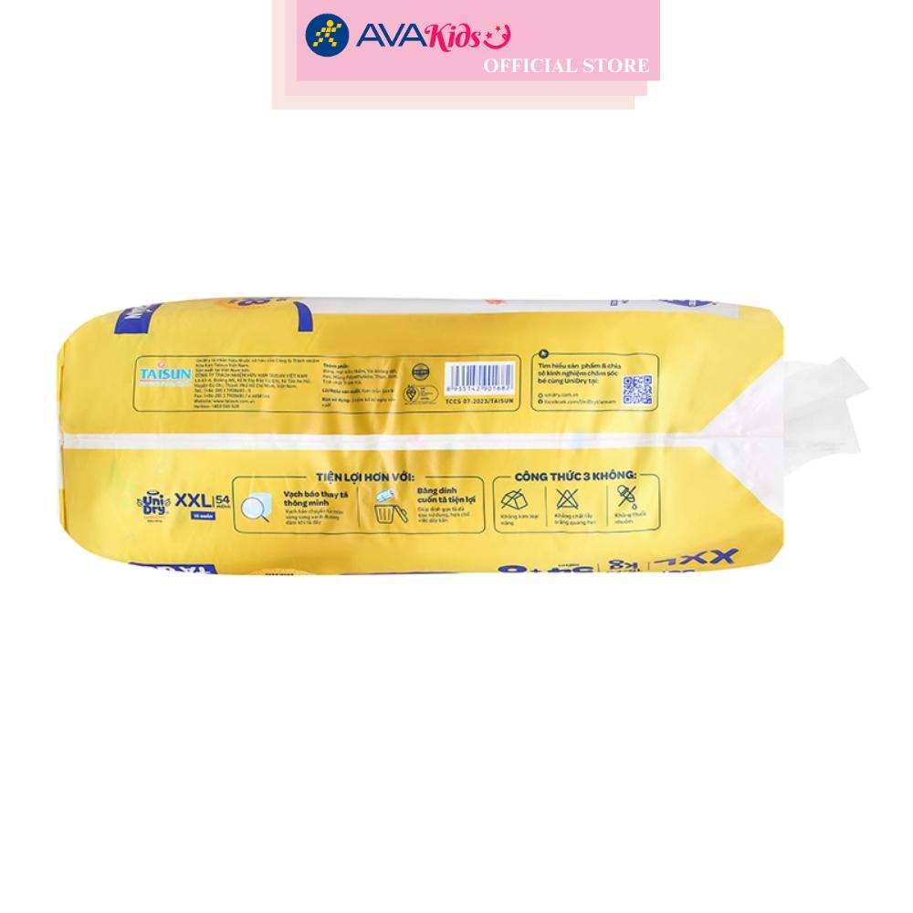 Tã quần Unidry Supreme Thin &amp; Soft size XXL 54 + 8 miếng (15 - 25 kg)