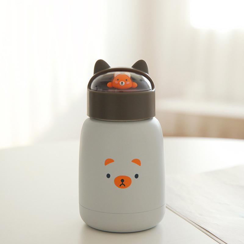 Mèo Đôi Thép Không Gỉ Cà Phê Giữ Nhiệt Cốc Tập Uống 270Ml Màu Hồng Xanh Màu Máy Hút Bình Giữ Nhiệt Du Lịch Cách Nhiệt Chai Lọ