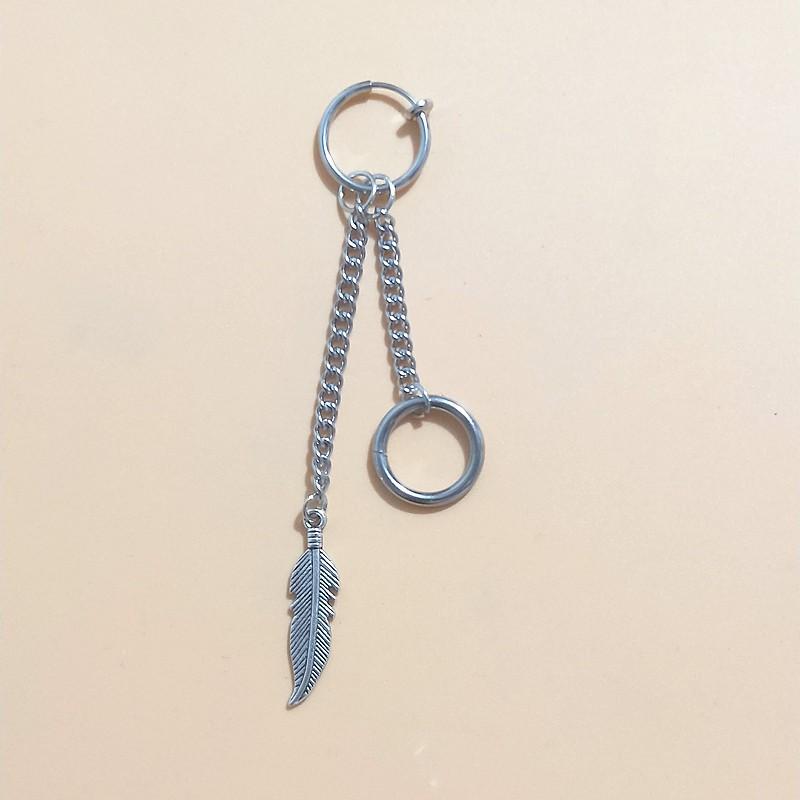 Khuyên tai độc đáo nam nữ phối giữa không cần xỏ lỗ và có lỗ