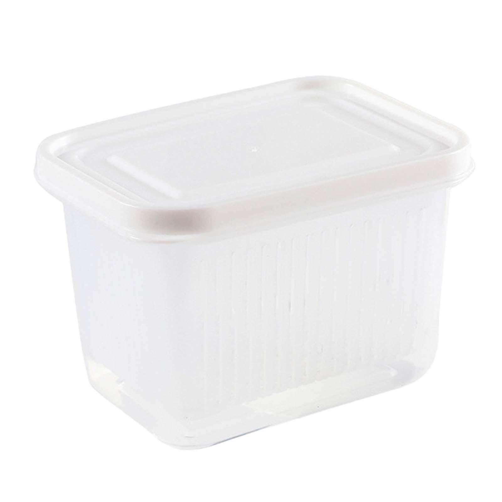 Fruit Keeper Box Leakproof Kitchen Stackable Non Slip Food Storage Container