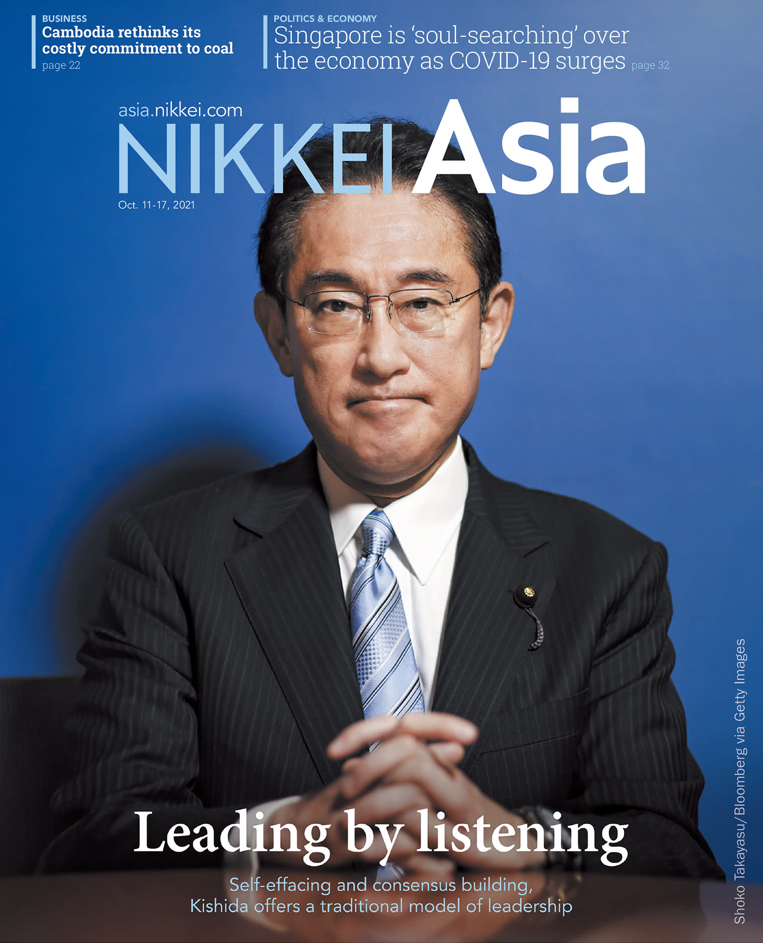 Nikkei Asian Review: Nikkei Asia - 2021: LEADING BY LISTENING - 42.21 tạp chí kinh tế nước ngoài, nhập khẩu từ Singapore
