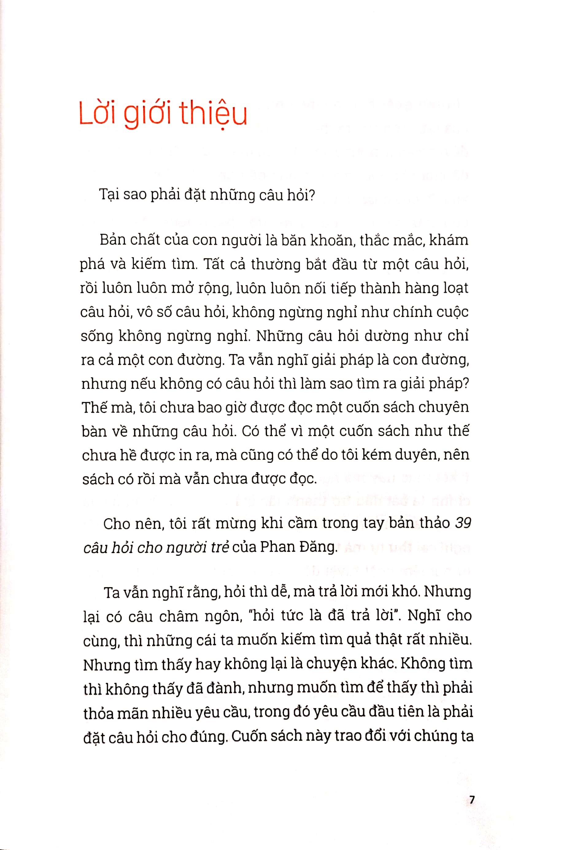 39 Câu Hỏi Cho Người Trẻ (Tái Bản 2023)