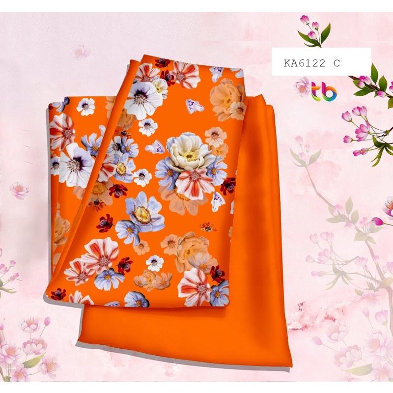 Vải áo dài hoa nhí