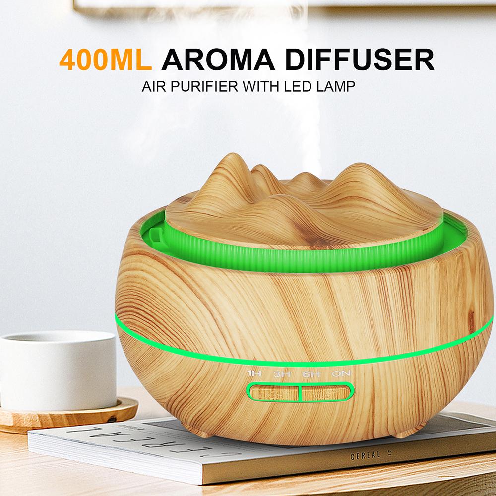 Máy xông tinh dầu, tạo ẩm không khí Aroma Diffuser với 7 đèn LED Nguồn điện 110-220V