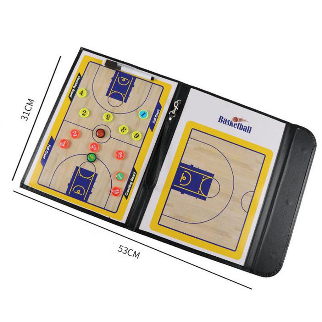 Sports Dry Erase Board for Coaching - Whiteboards for Strategizing, Techniques, Plays - 2-Sided Boards with Clip, Multi-Sport
