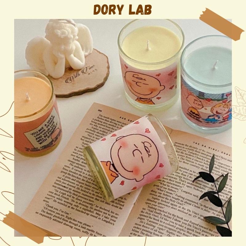 Nến Thơm Ly Tròn Màu Sắc Nhiều Mùi Thơm Sáp Đậu Nành Thiên Nhiên - Dory Lab