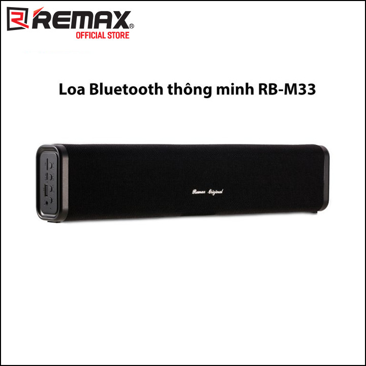 Loa Bluetooth Soundbar Mini Remax RB-M33  Đen - Hàng Nhập khẩu