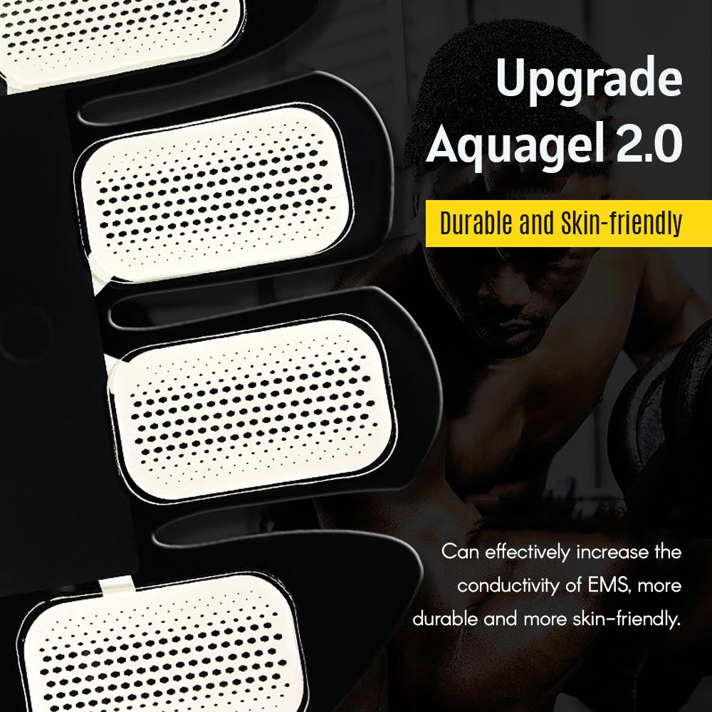Smart Abs Stimulator Abdominal Muscle Toner Abs Muscle Trainer 6 Modes 9 Levels Intensity Body Fitness Shaping Massage