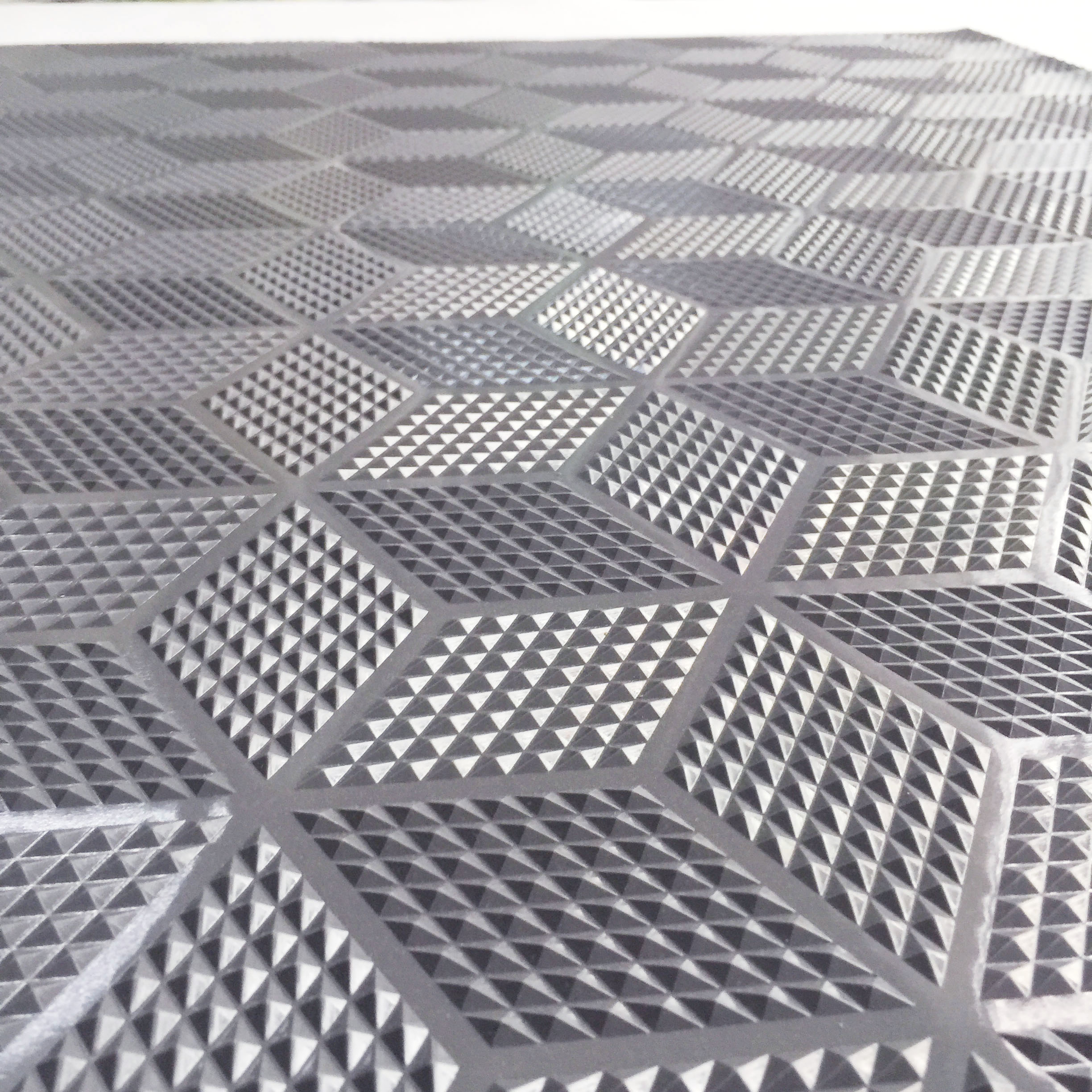 Thảm nhựa kim cương chống trơn trượt dùng cho toillet, bể bơi - khổ 90cm màu xám
