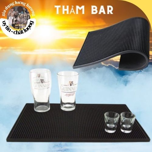 GIÁ SỈ TẠI XƯỞNG Thảm Cao Su Lót Quầy Bar pha chế cỡ 30x45cm đẹp dày dặn giá rẻ