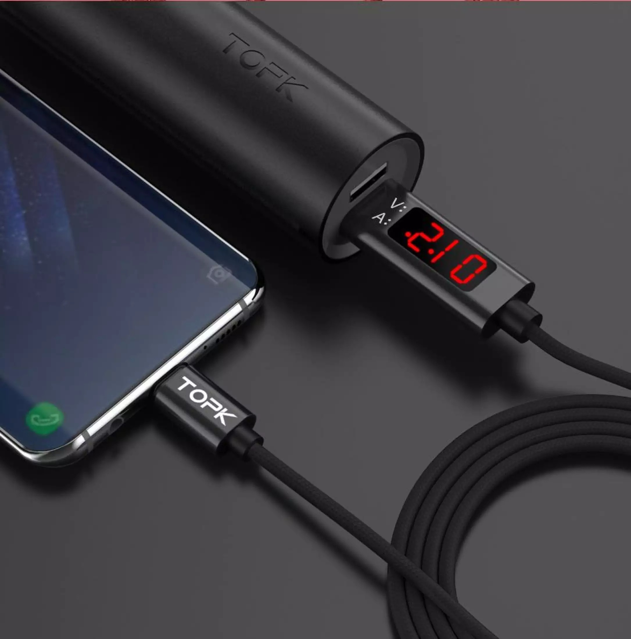 HÀNG CHÍNH HÃNG- Cáp sạc nhanh 3.0A TOPK AC32 USB - Micro dành cho Samsung S8 S9 Xiaomi 8 9 Huawei P20 Mate 20 giá siêu tốt - INTL - Phân phối bởi TOPK VIỆT NAM