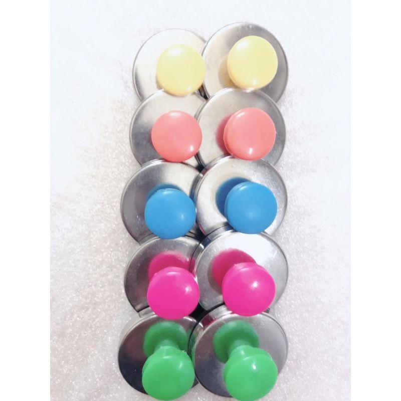 Set 10 viên nam châm núm gắn bảng phi 28