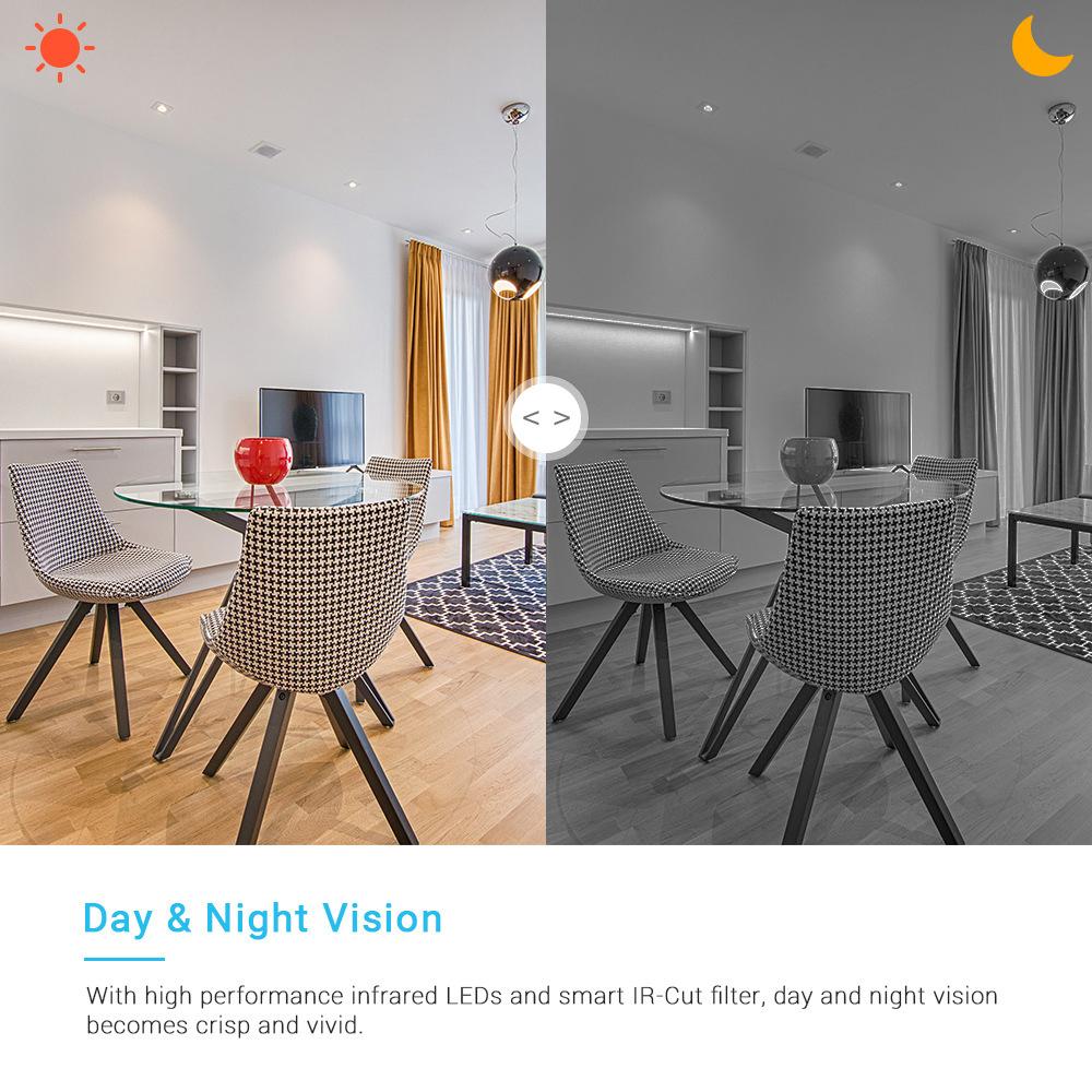 Q6 720P Smart WiFi Camera Indoor Wireless Monitor Camera Supports Two-Way Talk Night Vision Motion Detection