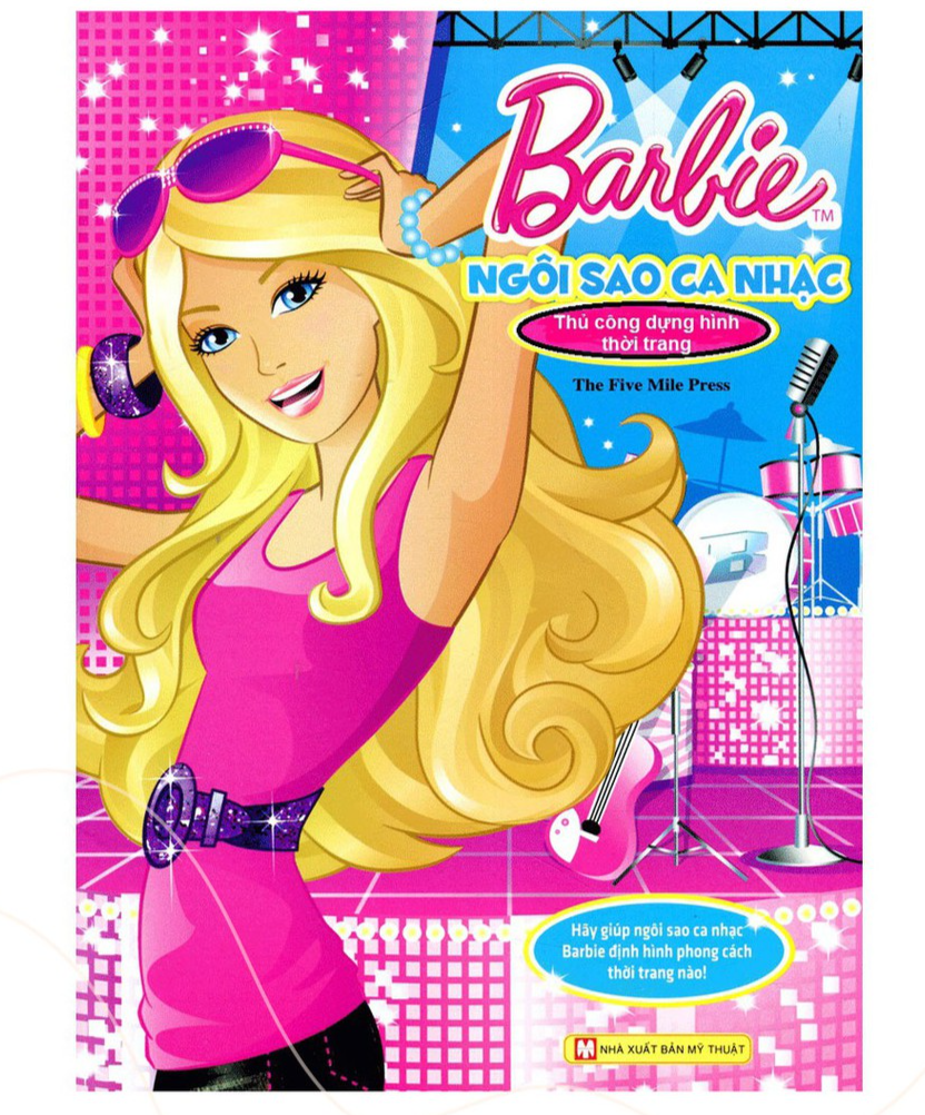 Bộ Sách Ghép Hình - Barbie Thủ Công Dựng Hình Thời Trang (10 Cuốn) - Bản Quyền