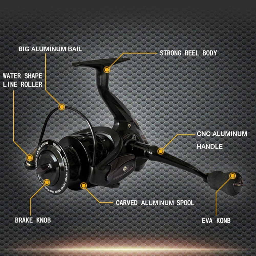 Máy câu cá đứng Fish drop BE 4000/7000 tải cá 9kg, máy câu cá kim loại chuyên câu lure cá lóc cá chẽm câu biển câu ngâm tra, may cau ca kim loai re nhat
