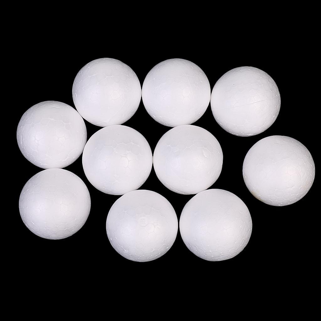 20x White Modeling Foam Balls Styrofoam for Craft Christmas DIY 4cm 5cm