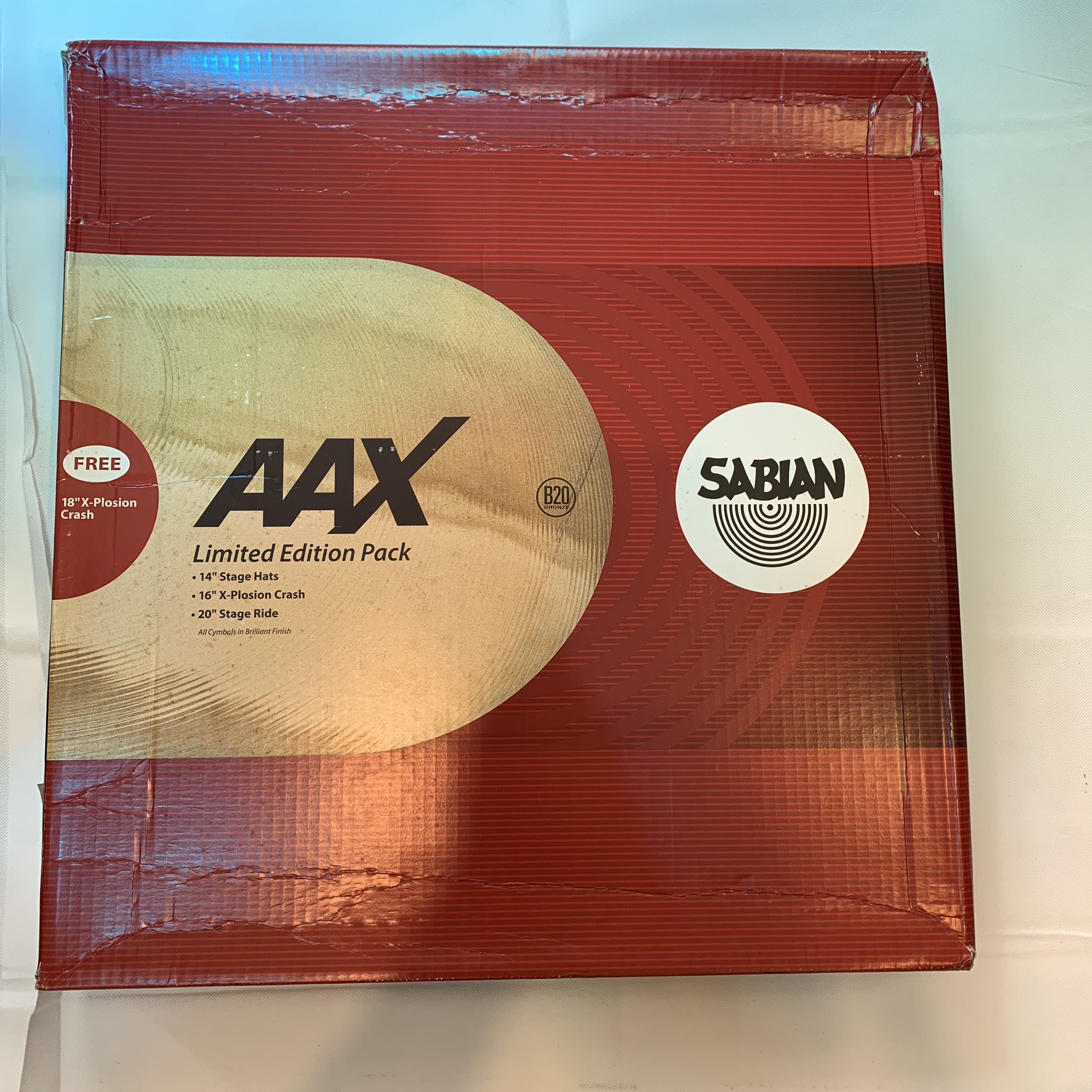 Bộ lá trống (Cymbal) SABIAN 25005XXP AA X-plosion (14'', 16'', 18'', 20'')– Hàng Chính Hãng