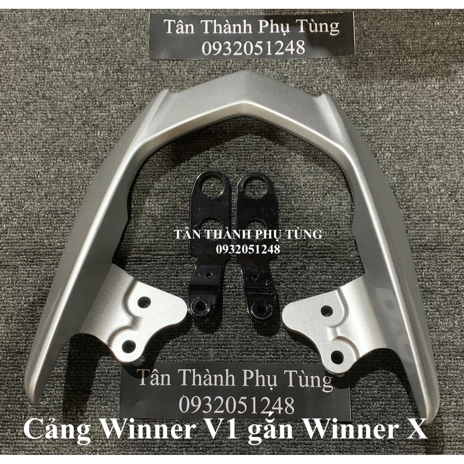 Cảng sau dành cho Winner X kèm bass  - màu BẠC