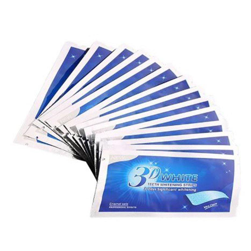 Full hộp 7 cặp - 14 miếng dán trắng răng 3D White Teeth Whitening Strips Sena Beauty,  mạnh gấp 25 lần kem đánh răng