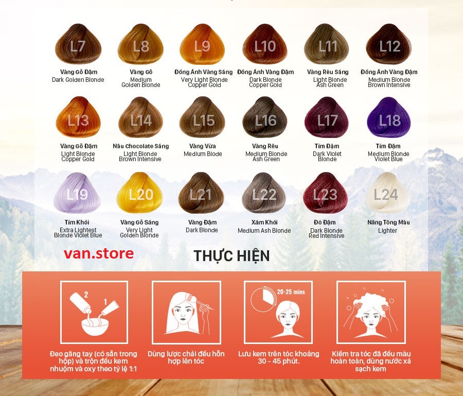 Vàng Rêu Sáng - Combo 2 Kem Nhuộm Tóc Màu Thời Trang Lavox Youth&amp;Color L11 Vàng Rêu Sáng + L24 Nâng Tông Màu (Sử Dụng Màu L24 Để Nâng Tông Màu Tóc Trước Khi Nhuộm Màu Nhuộm L11 Vàng Rêu Sáng )
