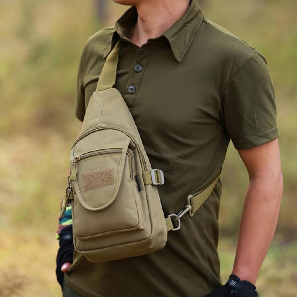 Outdoor Casual Shoulder Chest Bag Crossbody Hiking Day Packs ACU Digital
