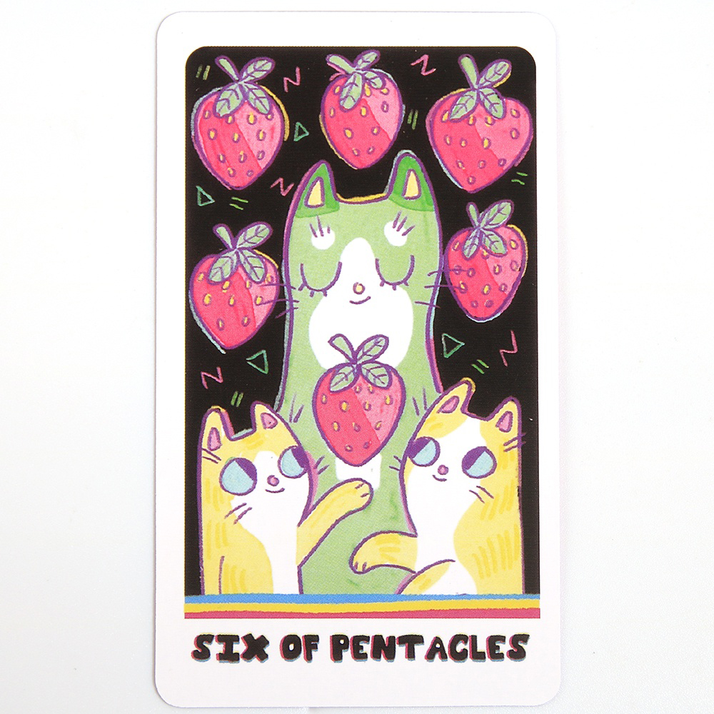 Bài Tarot The Weird Cat Tarot 78 Lá Bài Tặng Đá Thanh Tẩy