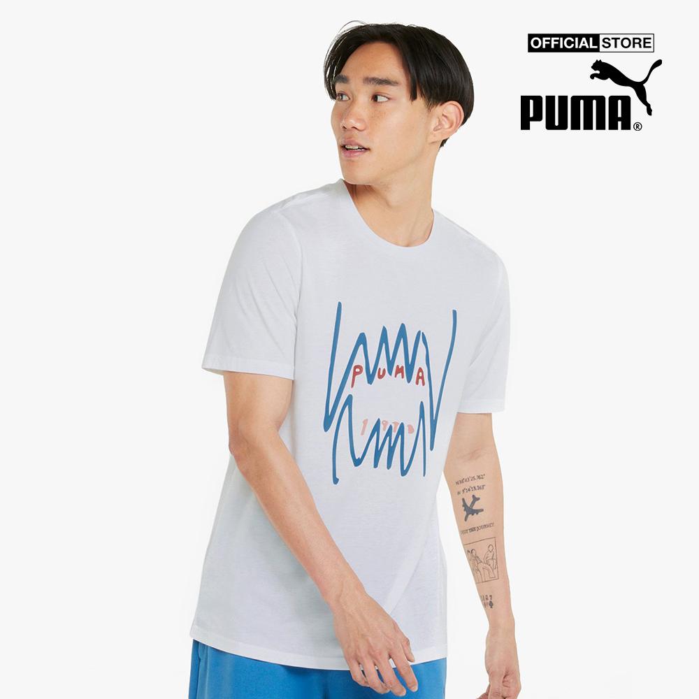 PUMA - Áo thun nam cổ tròn ngắn tay All Tournament Basketball 532132